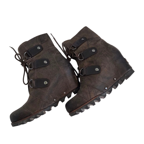 SOREL Joan of Arctic mid wedge boot, women’s 6.5 - Picture 1 of 16